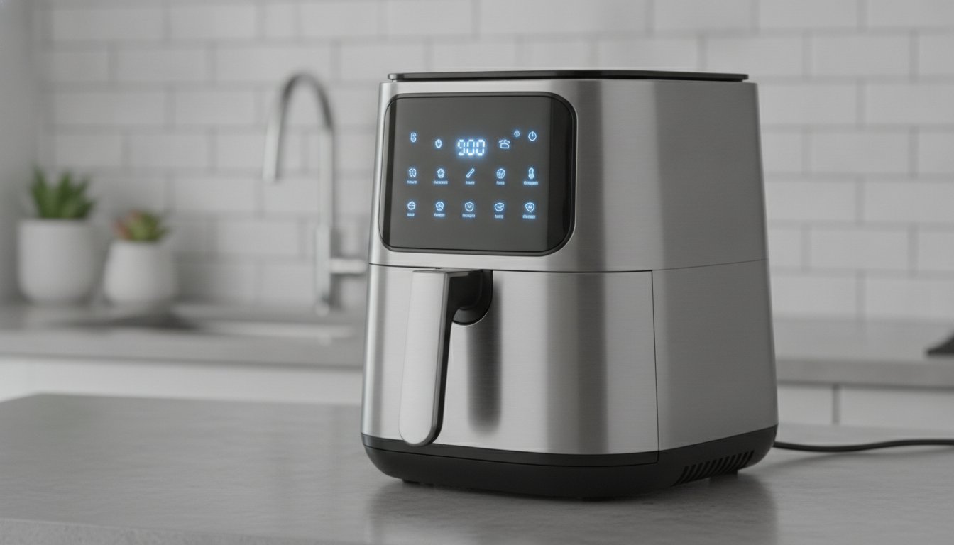 Air fryer pertengahan harga RM200 hingga RM500 dengan skrin digital