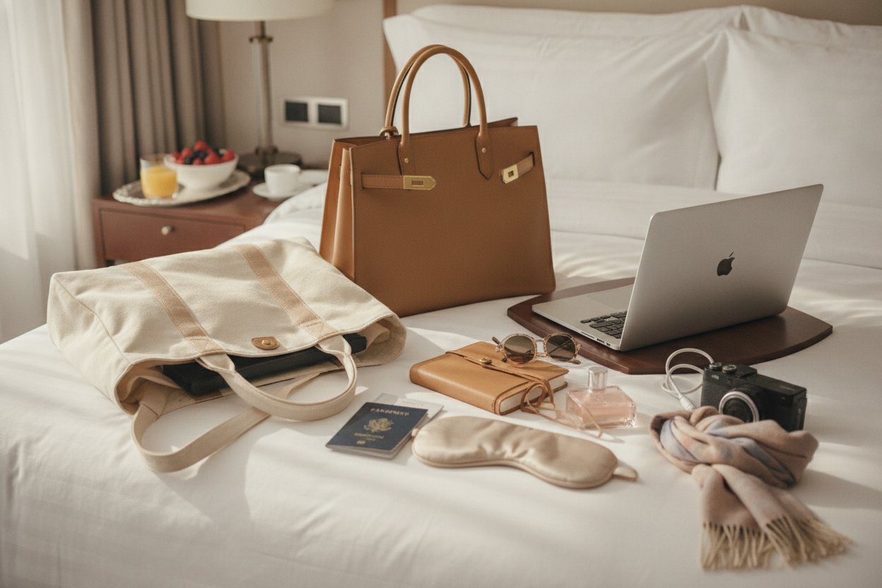 Beg kerja dan travel premium seperti Longchamp Le Pliage