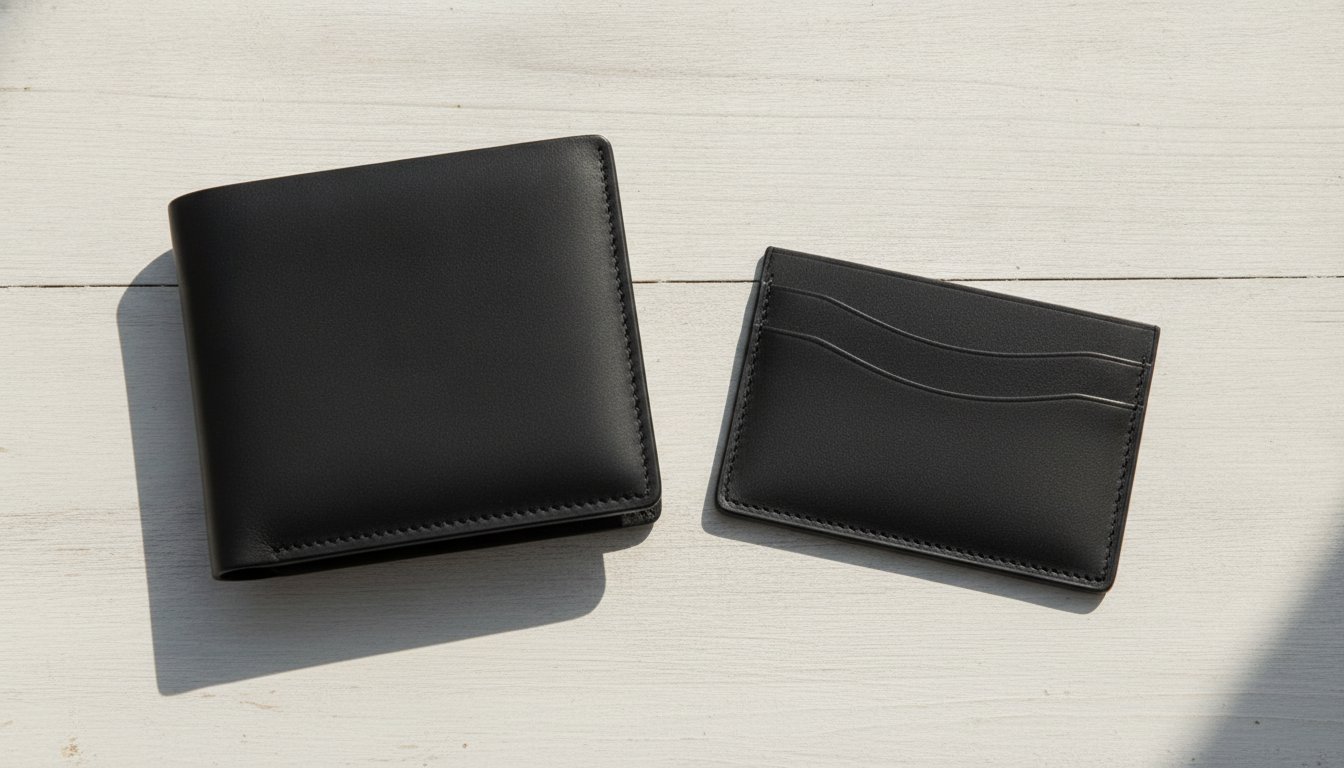 Dompet kulit lelaki bajet bawah RM50 dan card holder slim