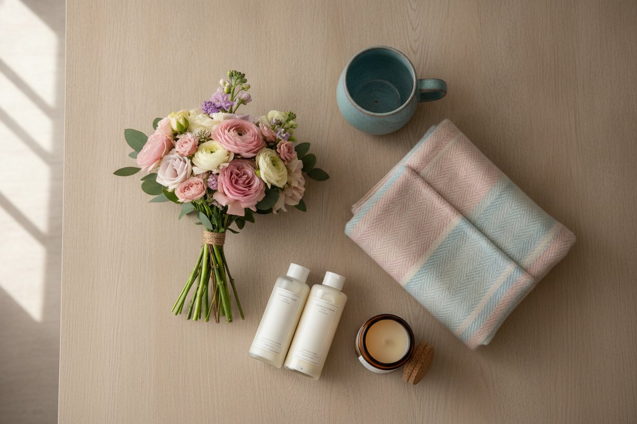 Hadiah Hari Ibu bawah RM100 termasuk bunga dan shawl