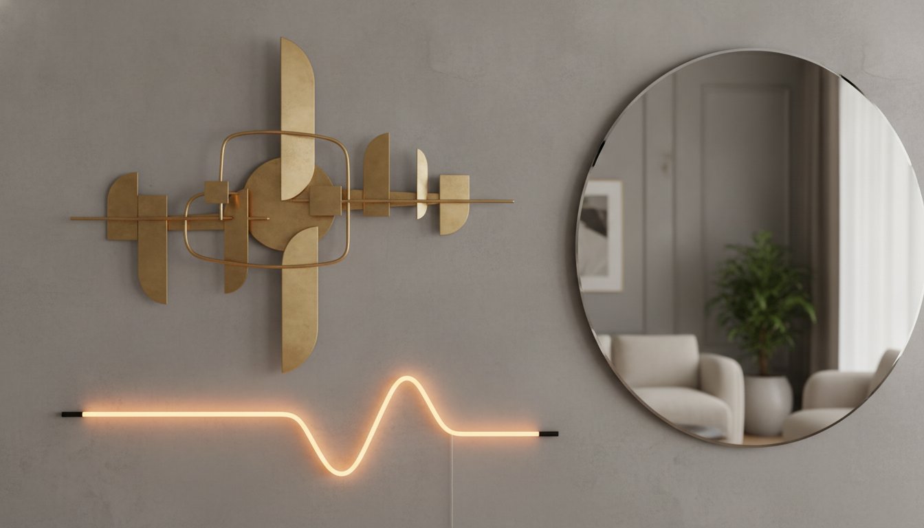 Hiasan dinding premium RM150 hingga RM500 - metal art dan neon LED