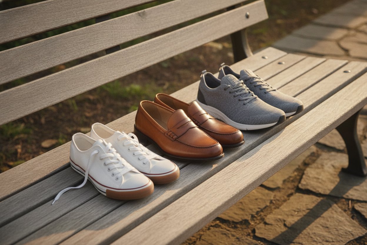 Sneakers dan loafer lelaki dalam lingkungan harga RM150 hingga RM350