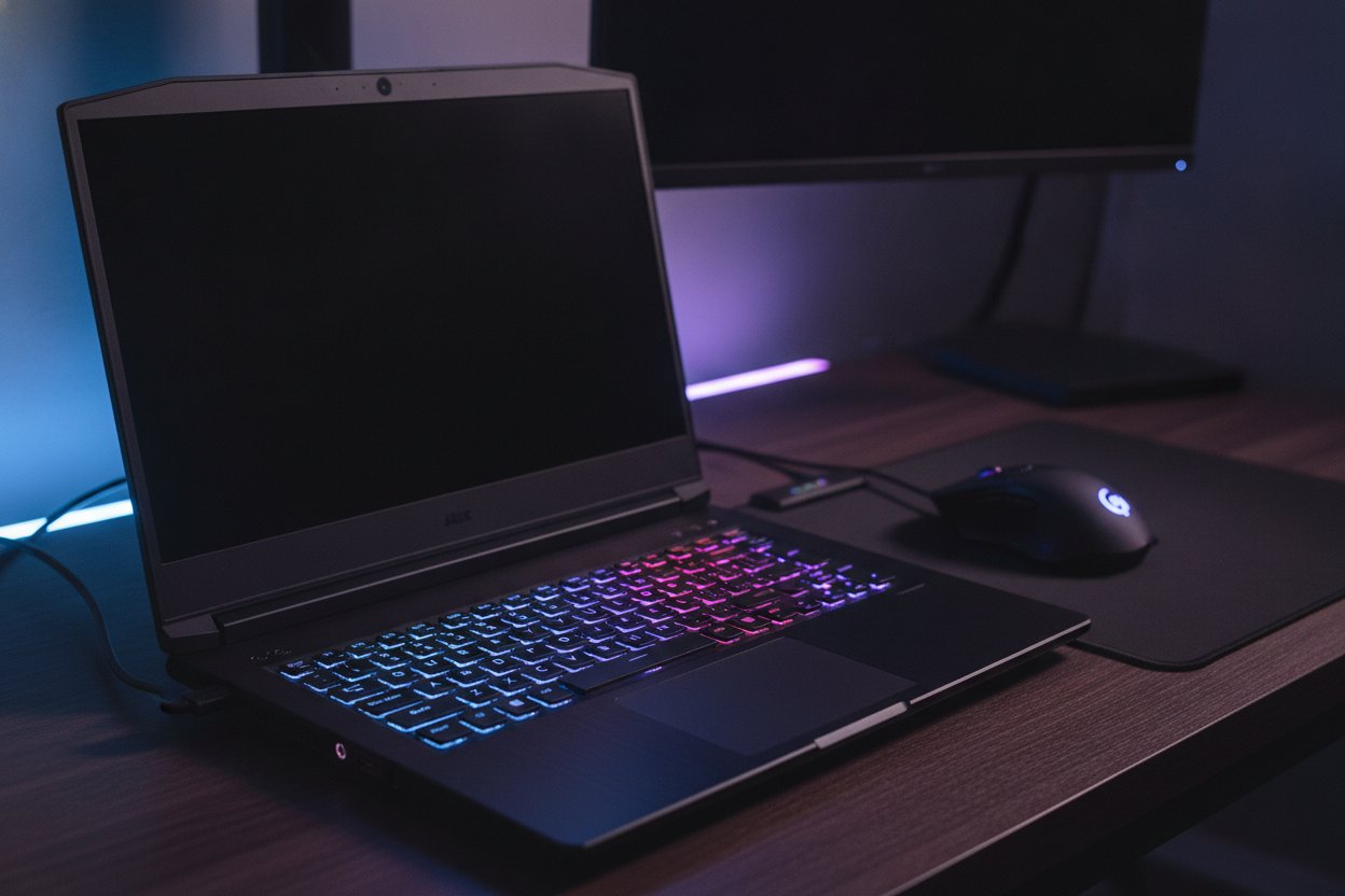 Laptop gaming premium dengan papan kekunci RGB
