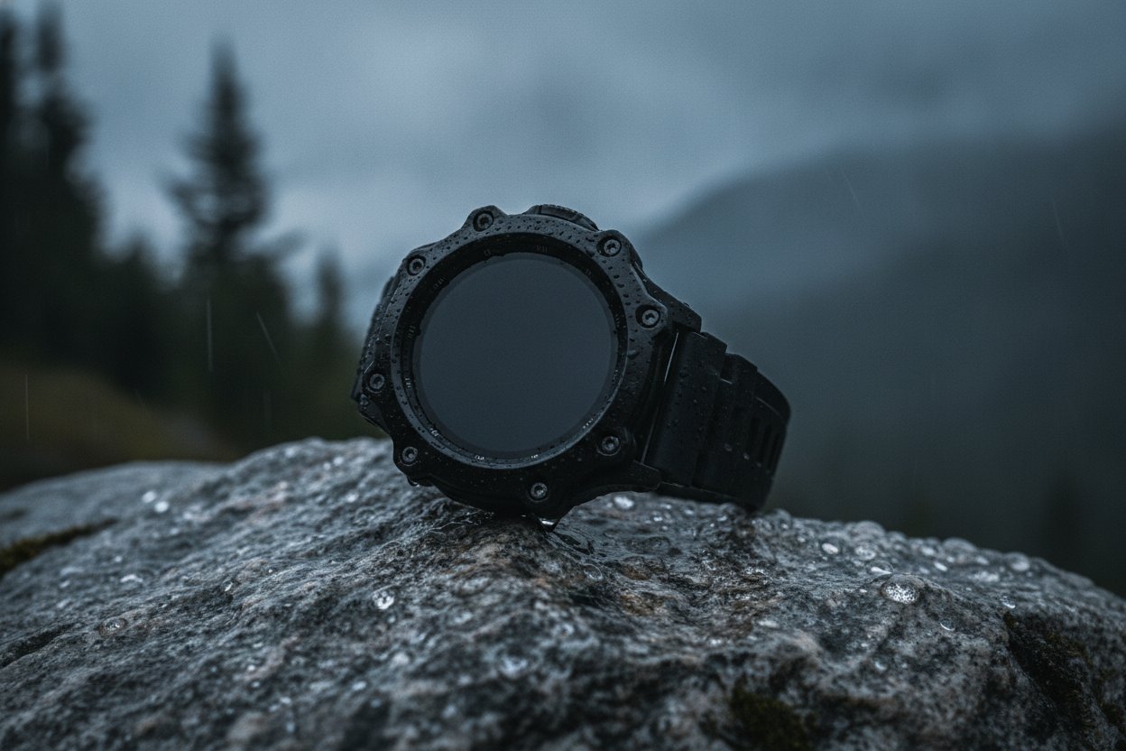 Smartwatch lasak bertaraf ketenteraan di atas batu basah semasa aktiviti luar