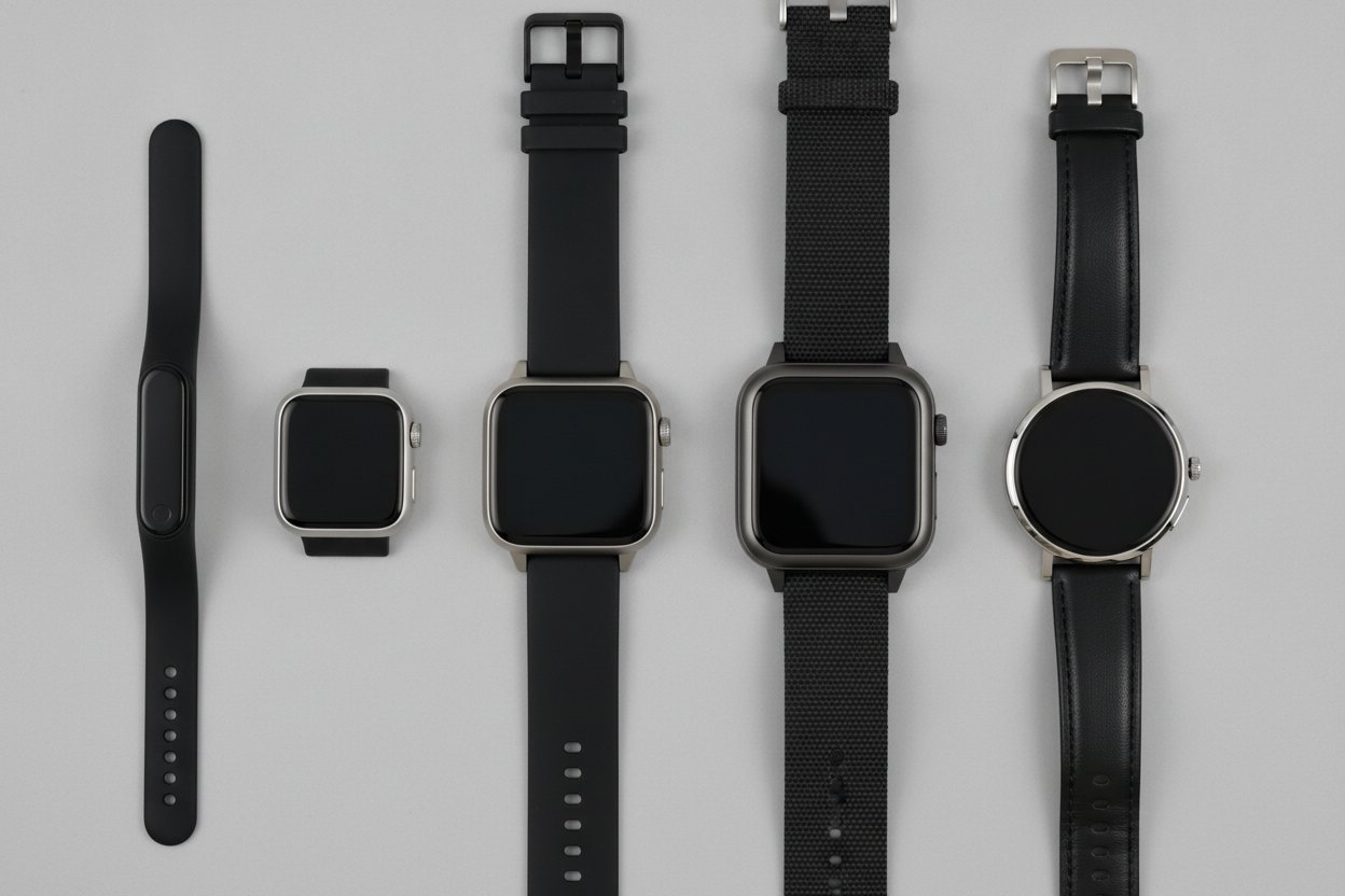Perbandingan empat saiz smartwatch dari gelang pintar hingga jam bulat besar