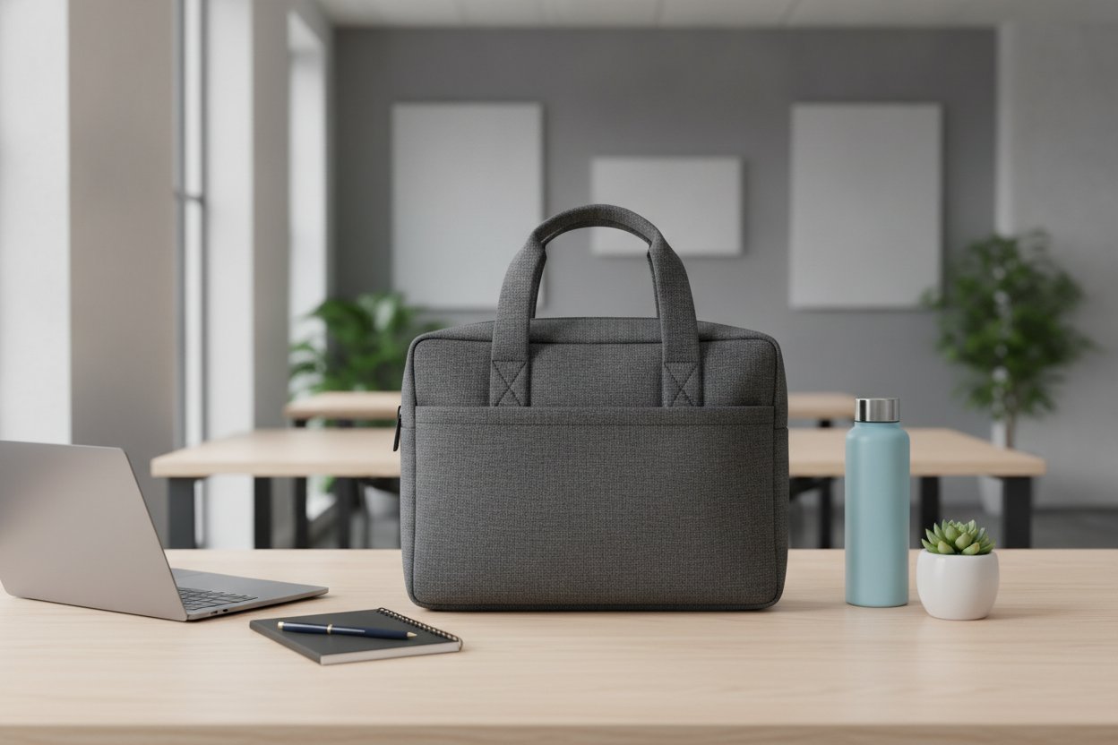 Beg laptop Targus untuk kerja pejabat di atas meja moden