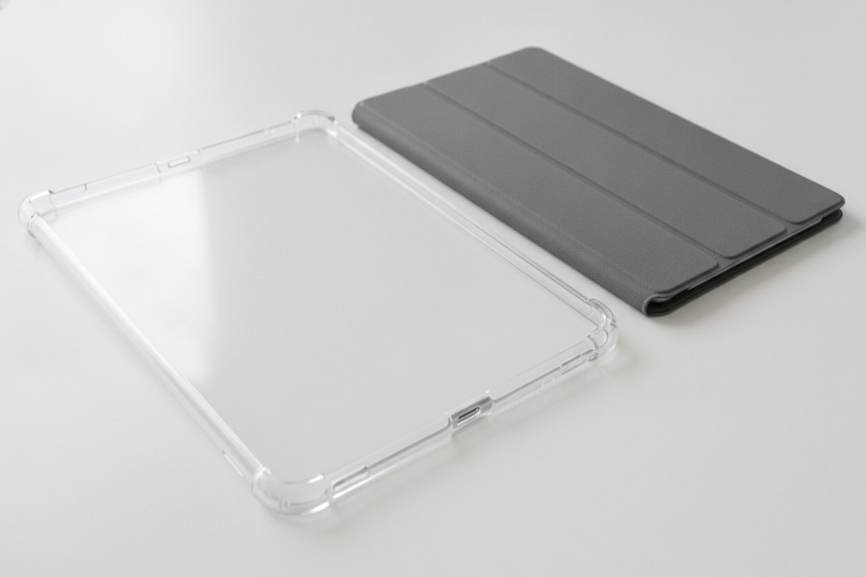 Casing iPad Air lutsinar dan trifold bajet bawah RM50