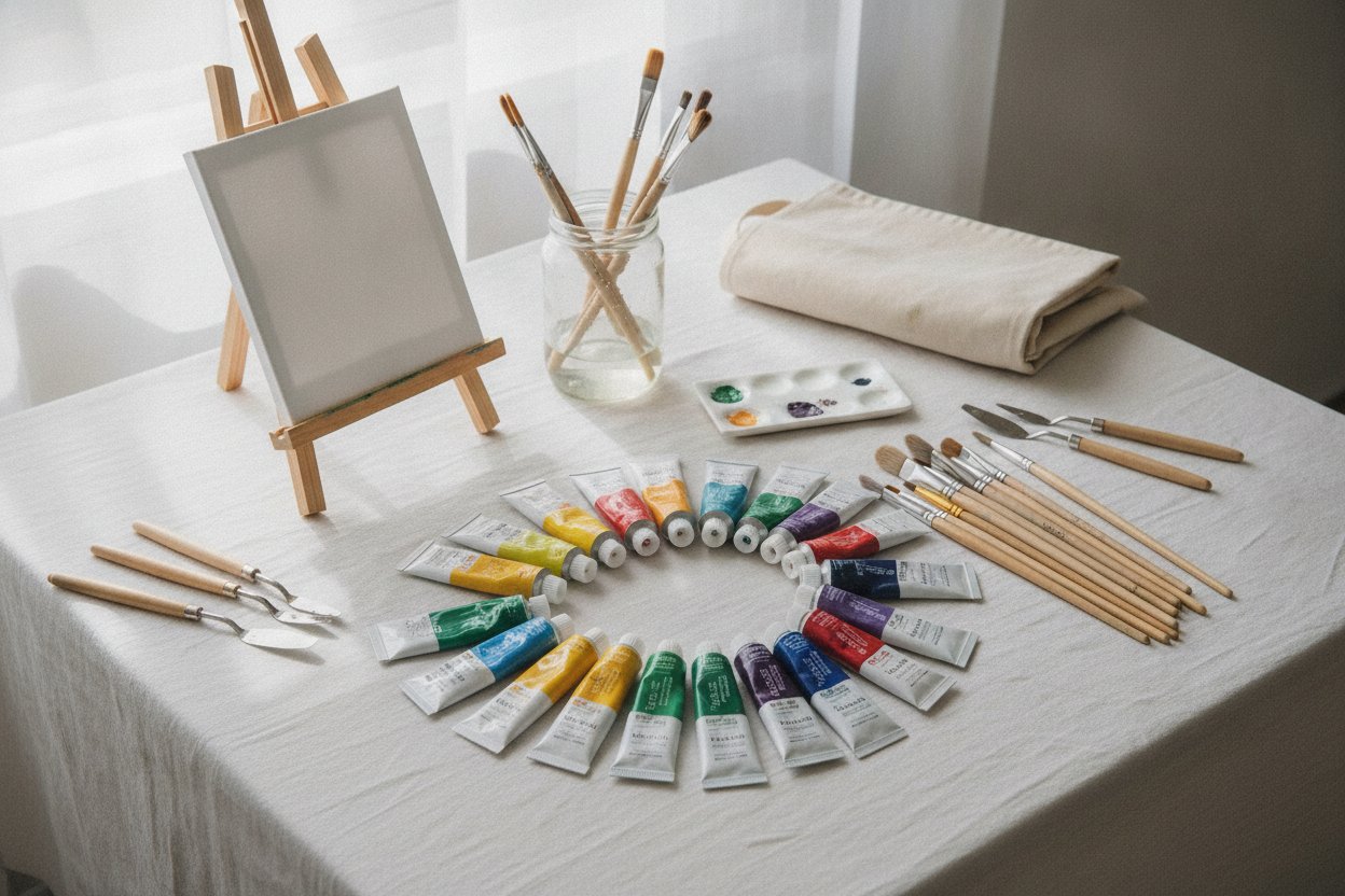 Set cat akrilik dan easel meja untuk hadiah artis RM50 hingga RM150