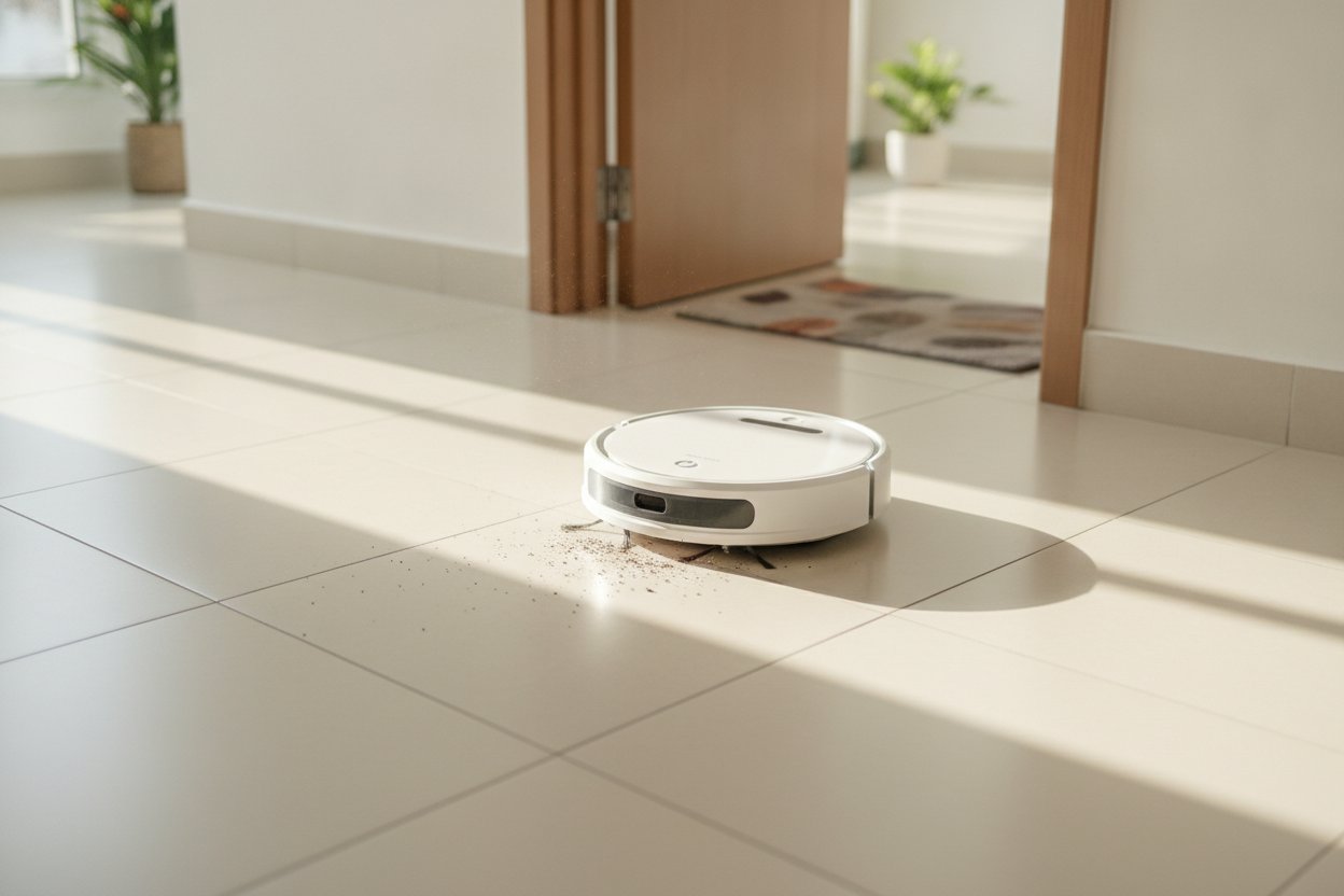 Robot vacuum bajet murah bawah RM700 membersih lantai apartmen Malaysia