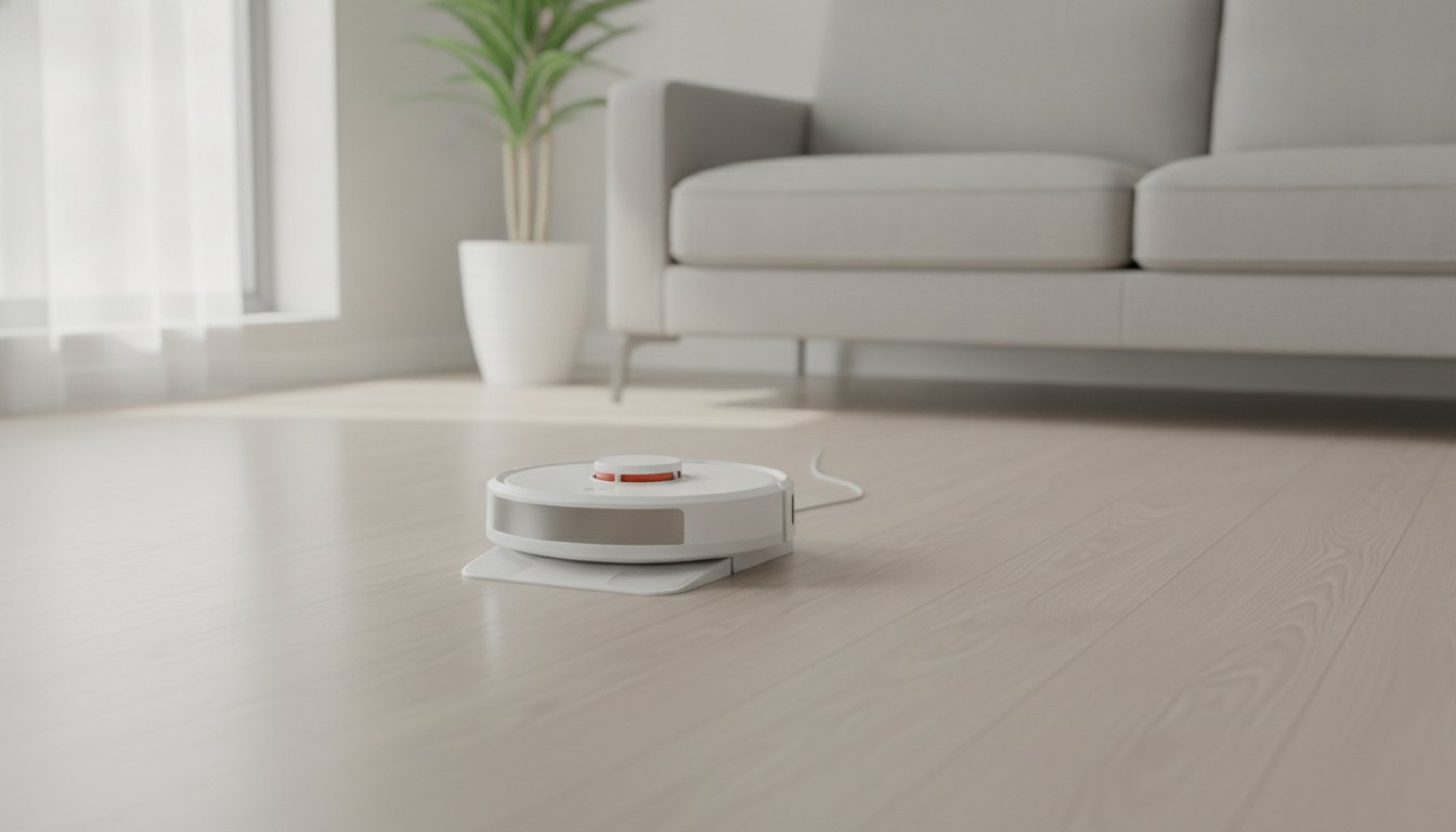 Robot vacuum terbaik Malaysia 2026 di ruang tamu moden
