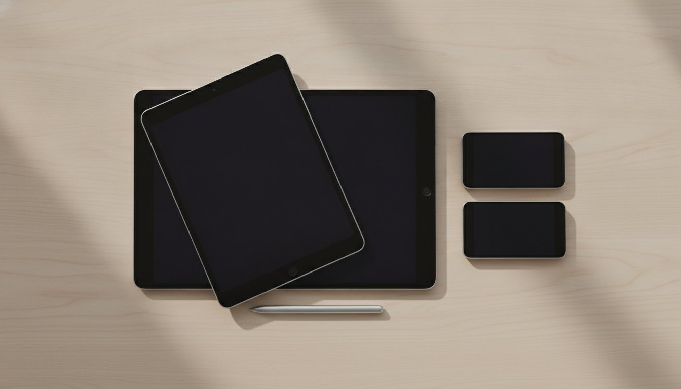 Tablet terbaik di Malaysia 2026 disusun di atas meja